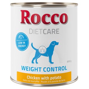 24x800g Rocco Diet Care Weight Control csirke & burgonya nedves kutyatáp