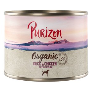 6x200g Purizon Organic Kacsa, csirke & cukkini nedves kutyatáp 15% árengedménnyel