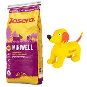15kg Josera Miniwell száraz kutyatáp + Seppl sípoló kutyajáték ingyen