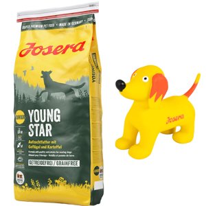 15kg Josera YoungStar gabonamentes száraz kutyatáp + Seppl sípoló kutyajáték ingyen