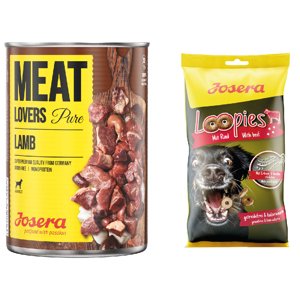 6x400g Josera Meatlovers Pure bárány nedves kutyatáp+150g Loopies marha snack ingyen