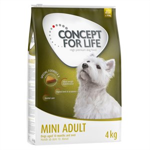 2x4kg Concept for Life Mini Adult száraz kutyatáp 10% kedvezménnnyel
