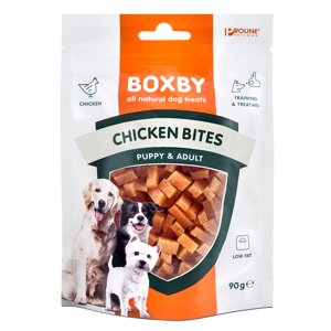 90g Boxby  Chicken Bites csirke és hal kutyasnack 10% kedvezménnyel