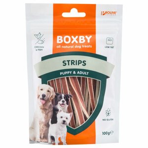 100g Boxby Strips kutyasnack 10% kedvezménnyel