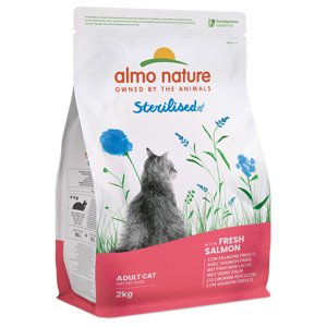 2kg Almo Nature Sterilised lazac & rizs száraz macskatáp 15% kedvezménnyel