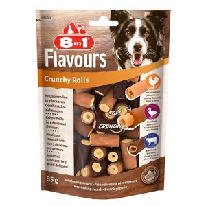 85g 8in1 Flavours  Crunchy Rolls kutyasnack 25% árengedménnyel