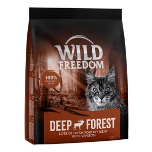 4x400g Wild Freedom Adult "Deep Forest" szarvas száraz macskatáp 3+1 ingyen