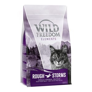 4x400g Wild Freedom Adult "Rough Storms" kacsa száraz macskatáp 3+1 ingyen