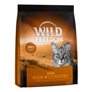 4x400g Wild Freedom Senior "Wide Country " szárnyas száraz macskatáp 3+1 ingyen