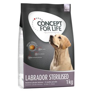 4x1kg Concept for Life Labrador Sterilised száraz kutyatáp 20% kedvezménnnyel