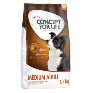 4x1,5kg Concept for Life Medium Adult száraz kutyatáp 20% kedvezménnnyel