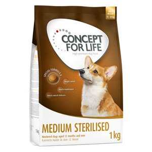 4x1kg Concept for Life Medium Sterilised száraz kutyatáp 20% kedvezménnnyel
