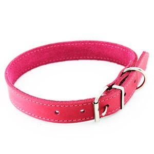Heim kutyanyakörv díszvarrással, pink, 44 - 54 cm nyakkerület, Sz 25 mm