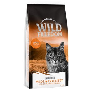 6,5kg Wild Freedom Adult "Wide Country" Sterilised - szárnyas, gabonamentes száraz macskatáp rendkívüli árengedménnyel
