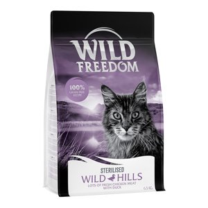 6,5kg Wild Freedom Adult "Wild Hills" Sterilised kacsa - gabonamentes száraz macskatáp rendkívüli árengedménnyel