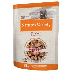 8x300g Nature's Variety Original Paté No Grain Medium/Maxi Adult marha nedves kutyatáp 6+2 ingyen akcióban