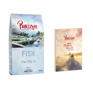 6,5 kg Purizon Adult hal - gabonamentes száraz macskatáp+Purizon adventi kalendárium 15,6g macskasnackkel töltve ingyen