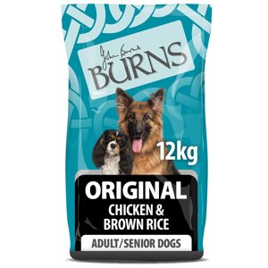 12kg csirke és barna rizs Adult & Senior Original Burns száraz kutyatáp