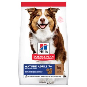 14 kg Hill's Science Plan Mature Adult 7+ Medium bárány & rizs száraz kutyatáp