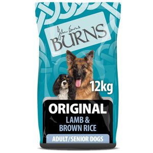12kg Bárány és barna rizs felnőtt/senior Original Burns száraz kutyatáp