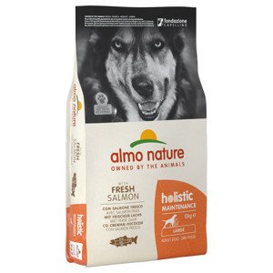 2x12 kg Almo Nature Adult Large kutyatáp - lazac & rizs