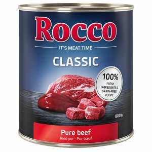 6x800g Rocco Classic nedves kutyatáp- Marha