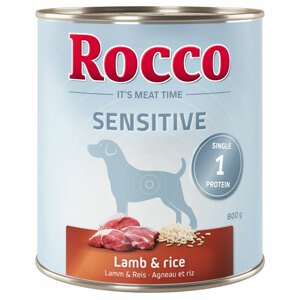 6x800g Rocco Sensitive bárány & rizs nedves kutyatáp