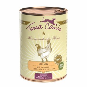 Terra Canis Classic gazdaságos csomag 12 x 400 g  - Csirke, paradicsom, amaránt & bazsalikom