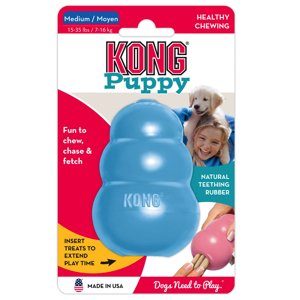 KONG Puppy kutyajáték kölyköknek, kék, M méret