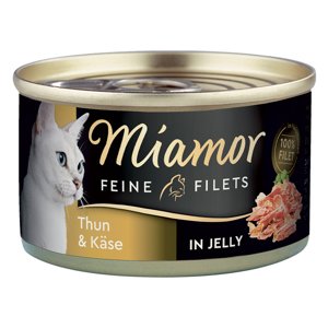 6x100g Miamor finom filék tonhal & sajt aszpikban nedves macskatáp