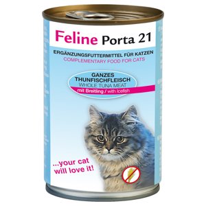 6x400g Feline Porta 21 tonhal & sprotni(gabonamentes nedves macskatáp