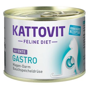 24x185g Kattovit Gastro nedves macskaeledel-kacsa