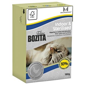 6x190g Bozita Feline Indoor & Sterilised nedves macskatáp