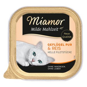 Miamor Milde Mahlzeit gazdaságos csomag 24 x 100 g - Szárnyas pur & rizs