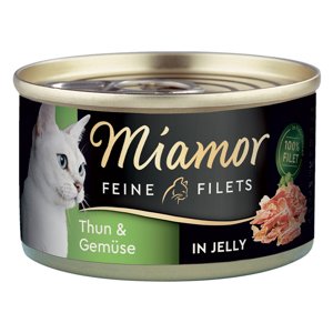 24x100g Miamor finom filék tonhal & zöldség aszpikban táplálékkiegészítő macskaeledel