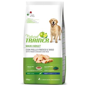 12kg Natural Trainer Maxi Adult csirke, rizs & aloe vera száraz kutyatáp