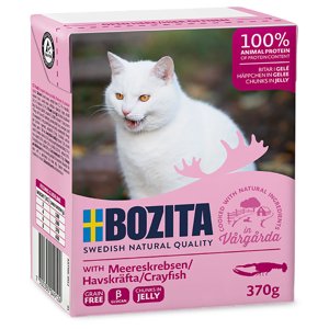 24x370g Bozita falatoknedves macskatáp- Tengeri rák aszpikban