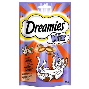 60g Dreamies Mix macskacsemege jutalomfalat macskáknak
