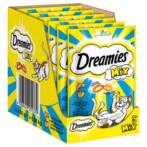 2x60g Dreamies Mix Lazac & sajt macskacsemege jutalomfalat macskáknak