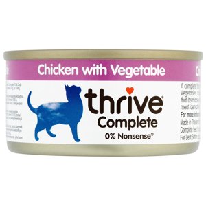24x75g Thrive Complete csirke & zöldség nedves macskatáp