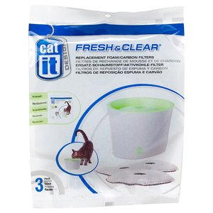 Kiegészítésül 3 db pótszűrő Catit Design Fresh & Clear itatókúthoz macskáknak
