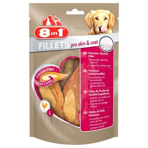 80g 8in1 Pro Skin & Coat csirkemellfilé S méret kutya snack