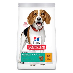 Hill's Canine gazdaságos csomag - Adult 1+ Perfect Weight Medium csirke (2 x 14 kg)