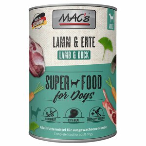 MAC's Adult Superfood gazdaságos csomag 12 x 400 g - Bárány & kacsa