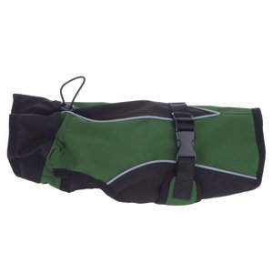Smartpet Softshell kutyakabát - zöld/fekete - kb. 62 cm háthossz