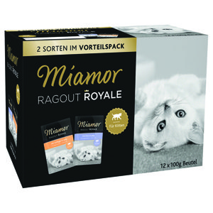 12x100g Miamor Ragout Royale Kitten szárnyas aszpikban + marha aszpikban vegyes csomag