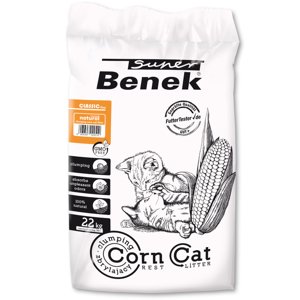 35 l (kb. 22,5 kg) Benek Super Corn Cat Natural macskaalom
