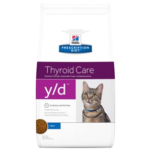 1,5 kg Hill's Prescription Diet y/d Thyroid Care száraz macskatáp