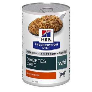 12x370 g Hill's Prescription Diet Canine w/d nedves kutyatáp