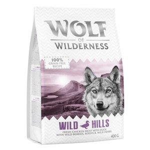 400g Wolf of Wilderness 'Wild Hills' kutyatáp - Kacsa